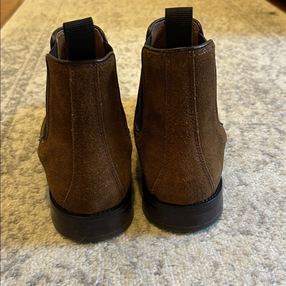 Johnston & Murphy Brown Suede Chelsea Boots - Picture 3 of 4